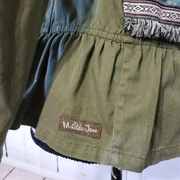 Matilda Jane Olive Boho Moments with You Letterman Jacket - Picture 11 of 12